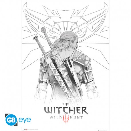 THE WITCHER - Poster Maxi 91.5x61 - Geralt Sketch
