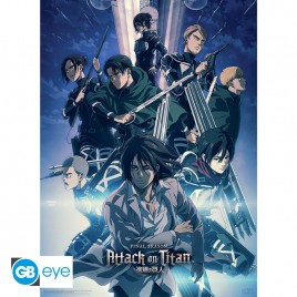 ATTACK ON TITAN - Poster Chibi 52x38 - S4 Groupe