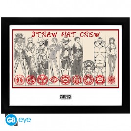 ONE PIECE - Tirage encadré "Straw Hat Crew" (30x40) x2