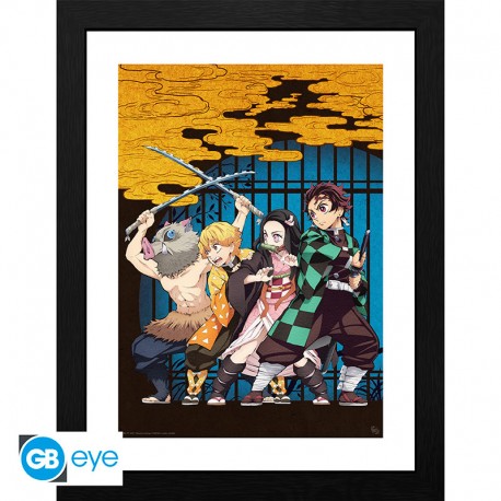 DEMON SLAYER - Framed print "Key Art" (30x40) x2