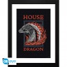 HOUSE OF THE DRAGON - Tirage encadré "Dragon rouge" (30x40) x2