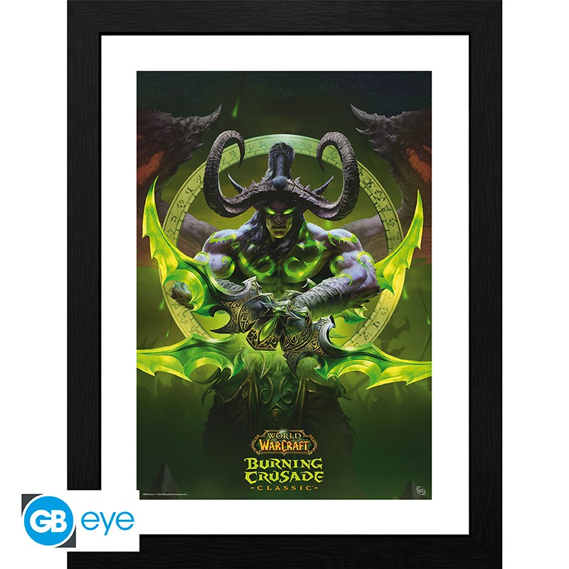 World of Warcraft - Illiadian Poster encadré, Tableau mural