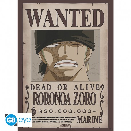 ONE PIECE - Poster Chibi 52x38 - Wanted Zoro - Abysse Corp