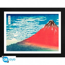 HOKUSAI - Framed print "Red Fuji" (30x40) x2