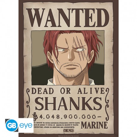 ONE PIECE - Poster Chibi 52x38 - Wanted Shanks