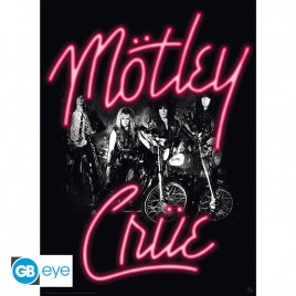 MOTLEY CRUE - Set 2 Posters Chibi 52x38 - Néon Rose et Camisole x4 *