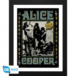 ALICE COOPER - Tirage encadré "Tournée School's out" (30x40) x2