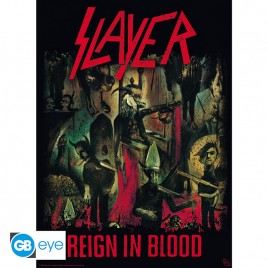 SLAYER - Set 2 Posters Chibi 52x38 - Reign in Blood/Hell Awaits x4 *