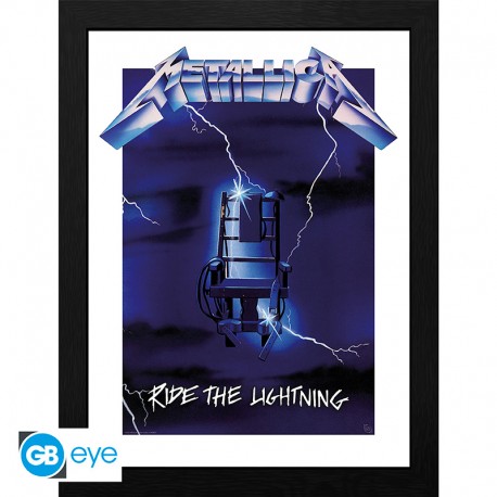 METALLICA - Framed print "Ride the Lightning" (30x40) x2