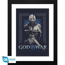 GOD OF WAR - Framed print "Kratos and Atreus" (30x40) x2