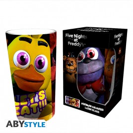 FIVE NIGHTS AT FREDDY'S - Large Glass - 400ml - Characters - box x2
