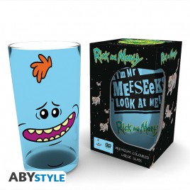 RICK AND MORTY - Large Glass - 400ml - Meeseeks - box x2*