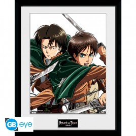 ATTACK ON TITAN - Tirage encadré "Levi & Eren" (30x40) x2*