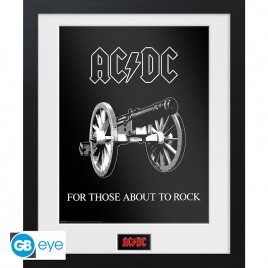 AC/DC - Tirage encadré "For Those About to Rock" (30x40) x2