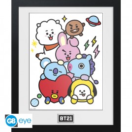 BT21 - Framed print "Characters Stack" (30x40) x2