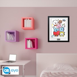 BT21 - Framed print "Characters Stack" (30x40) x2