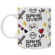Retro Gaming - Mug 320 ml - Happy Mix - Game Over Blanc - boîte x2*
