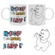 K-POP - Mug 320 ml – Happy Mix - Bear - box x2*