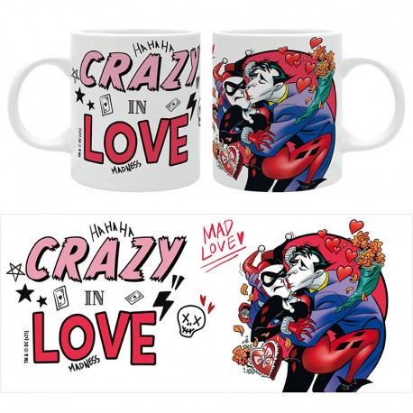 Dc Comics - Mug 320 ml - COUPLE HQ + JOKER "CRAZY IN LOVE" - boîte x2