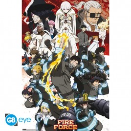FIRE FORCE - Poster Maxi 91,5x61 - Key art saison 2
