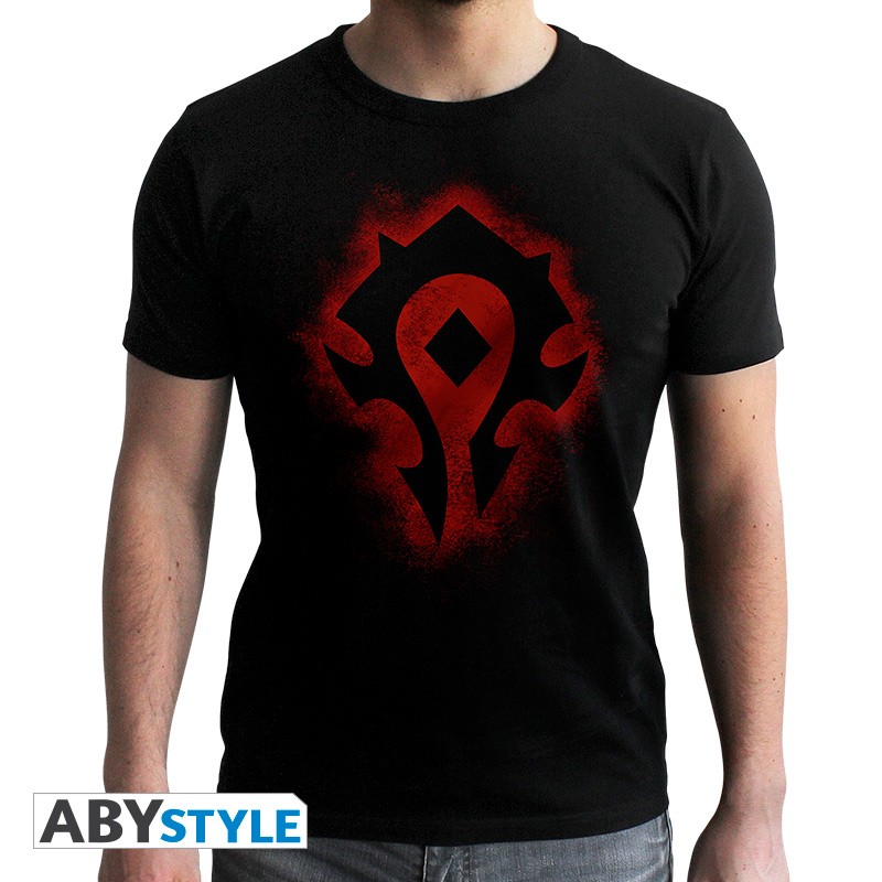 WORLD OF WARCRAFT - Tshirt Horde - man black - new fit Abysse Corp