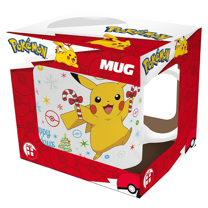 Gift Box con 1 Tazza 1 Bicchiere e 2 sottobicchieri Pikachu Pokemon - Mitico