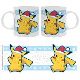 POKEMON - Mug - 320 ml - Pikachu Noël - subli - boîte x2