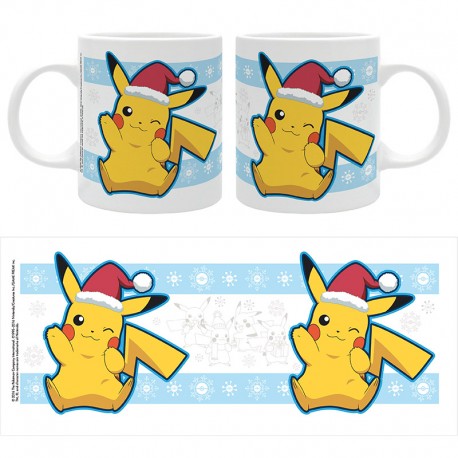 POKEMON - Mug - 320 ml - Pikachu Santa Christmas - subli - box x2