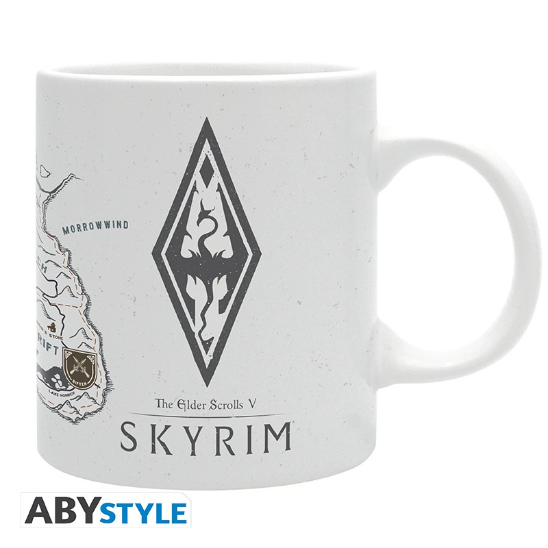 SKYRIM - Mug - 320 ml - Map - subli - box x2 - Abysse Corp