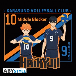 HAIKYU!! - Tshirt "Hinata & Kageyama" man SS black - basic