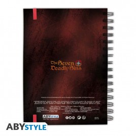 THE SEVEN DEADLY SINS - Cahier A5 Spiral "Meliodas et les Sins" X4