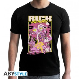 RICK AND MORTY - Tshirt "Film" homme MC black- new fit