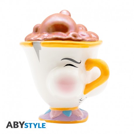 DISNEY - Mug 3D - The Beauty & the Beast Chip with bubbles x2 - Abysse Corp