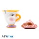 DISNEY - Mug 3D - The Beauty & the Beast Chip with bubbles x2