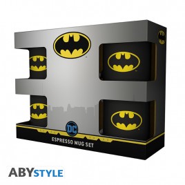 DC COMICS - Set 4 espresso mugs - Batman Iconique