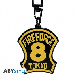 FIRE FORCE - Porte-clés Emblème 8ème brigade X4