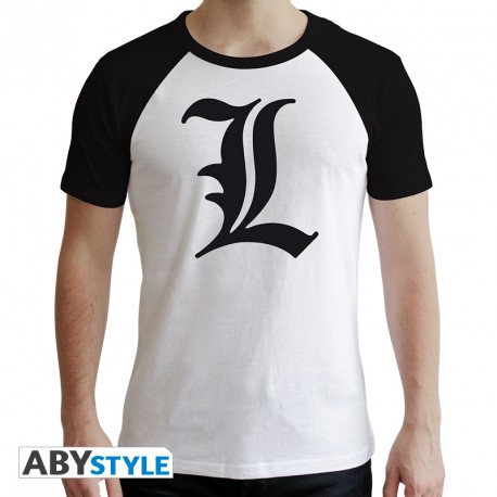 DEATH NOTE - Tshirt "L Symbole" homme MC blanc - premium
