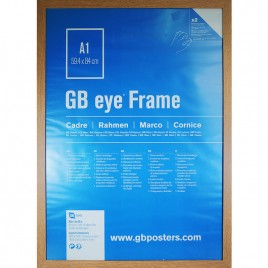GBEYE - MDF Oak Frame - A1 - 59.4 x 84.1cm-X2