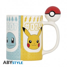 POKEMON - Mug 3D anse - Pok&eacute;ball x2