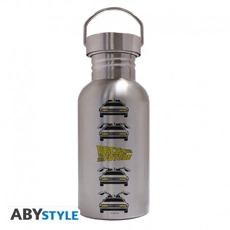 BACK TO THE FUTURE - Canteen Steel Bottle - Delorean Open Doors