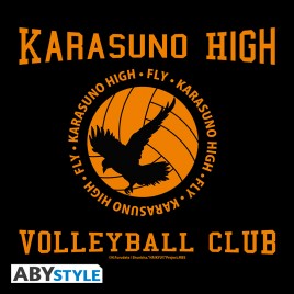 HAIKYU!! - Sport bag "Karasuno Volleyball Club" - Grey/Black