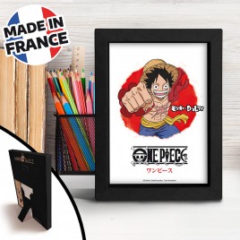 One Piece - Cadre Kraft Noir - Asian Art - Luffy x8*