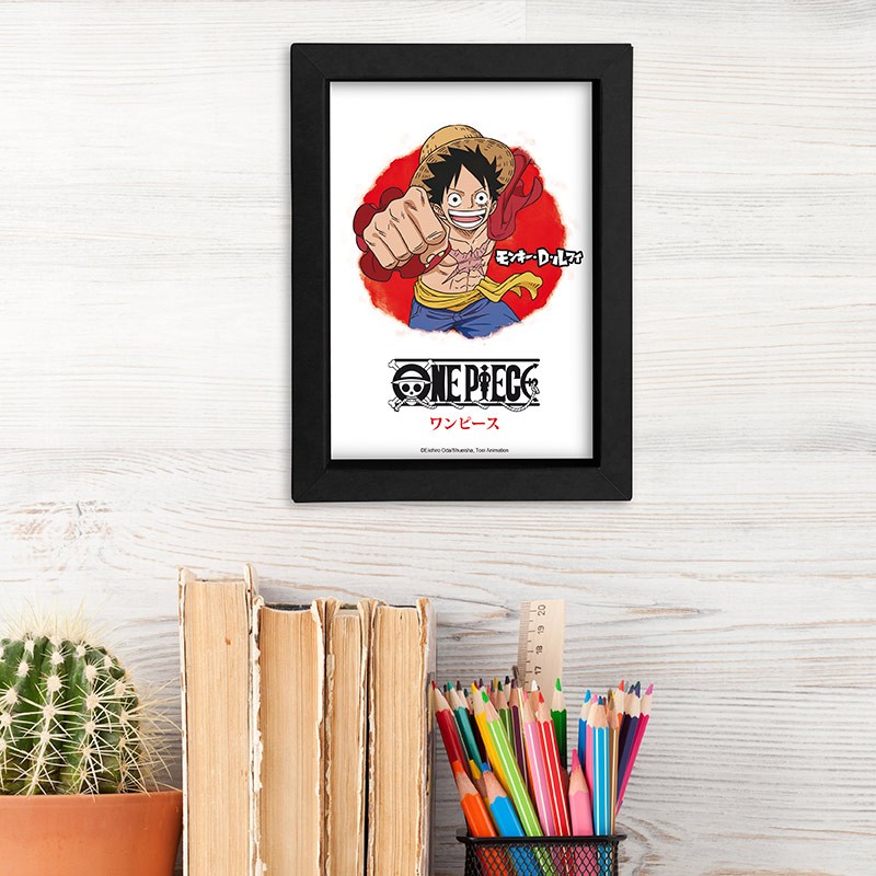 One Piece - Cadre Kraft Noir - Asian Art - Luffy x8* - Abysse Corp