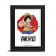 One Piece - Black Kraft Frame - Asian Art - Luffy x8*