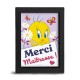 Looney Tunes - Frame - "MERCI MAÎTRESSE" x8*