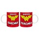 Wonder Woman - Mug - 320ml - THE ORIGINAL "W" TEACHER x2*