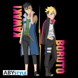 BORUTO - Tshirt "Boruto and Kawaki" man SS black - New Fit