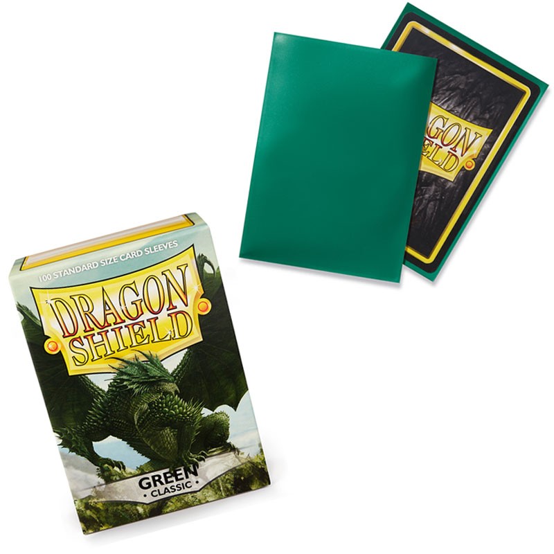 Card Sleeve Classic Green x10 Abysse Corp