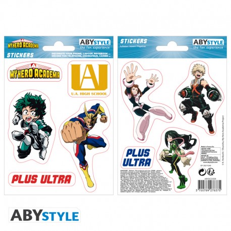 MY HERO ACADEMIA - Stickers - 16x11cm/ 2 planches - UA High School x5