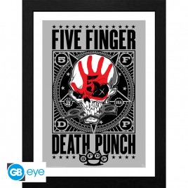 FIVE FINGER DEATH PUNCH - Framed print "Punchagram" (30x40) x2